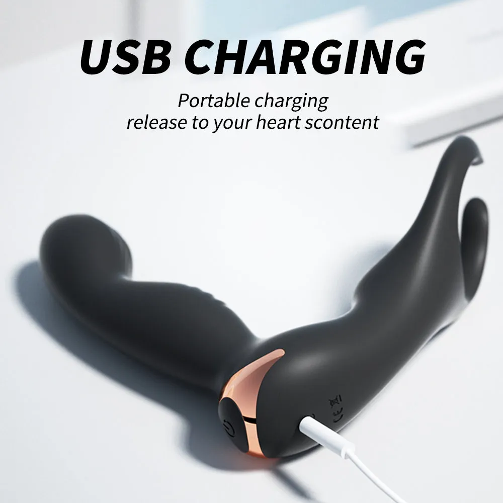 Prostate Massager with Dual Vibrations