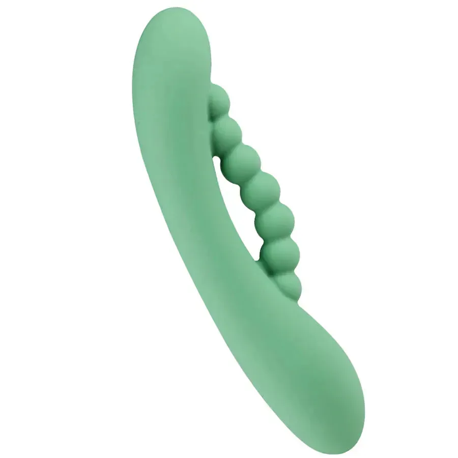 Pure Silicone Dual Stimulation Vibrator