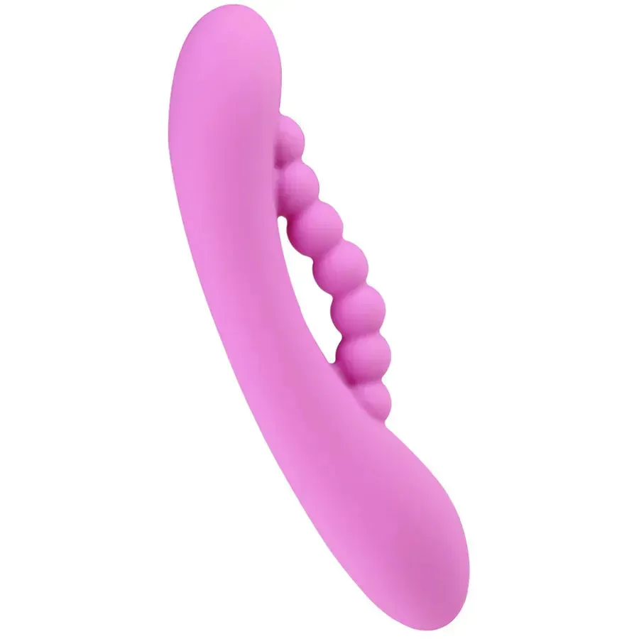 Pure Silicone Dual Stimulation Vibrator