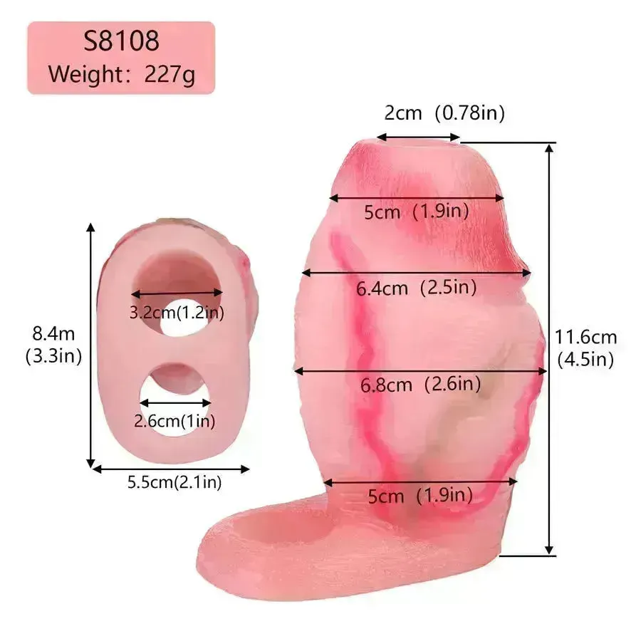 Realistic Silicone Thick Cock Sleeve