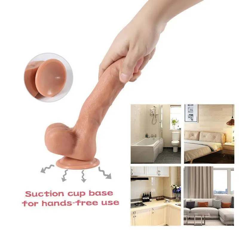 Realistic Suction Cup Dildo Sex Toy for Women