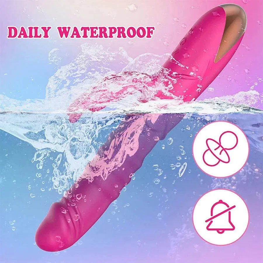 Realistic Thrusting Rabbit Vibrator Sex Toy