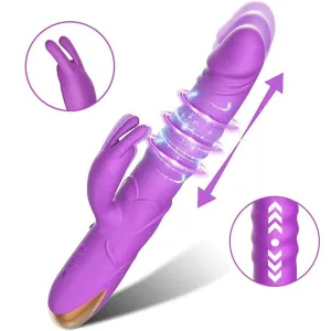 Realistic Thrusting Rabbit Vibrator Sex Toy