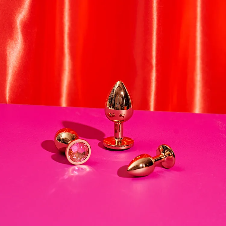 Rear Assets 3pc Rose Gold Anal Training Kit