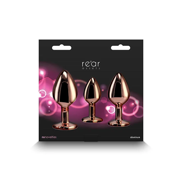 Rear Assets 3pc Rose Gold Anal Training Kit
