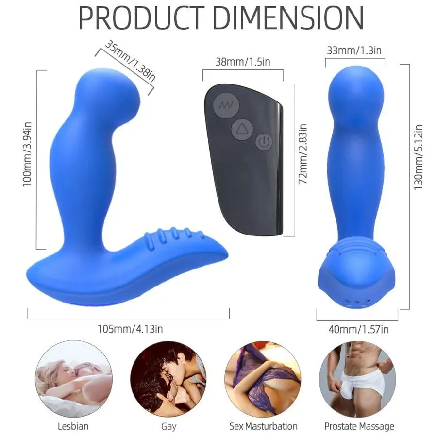 Remote Control 15 Vibrating Modes Prostate Massager
