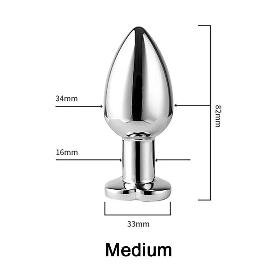 Remote Control Bluetooth Metel Butt Plug Vibrator