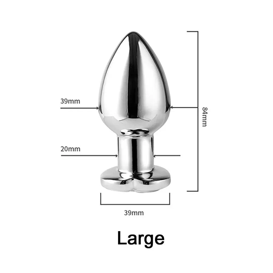 Remote Control Bluetooth Metel Butt Plug Vibrator