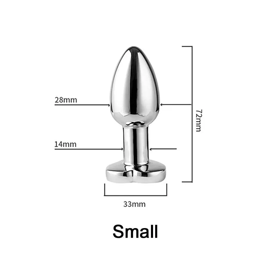 Remote Control Bluetooth Metel Butt Plug Vibrator