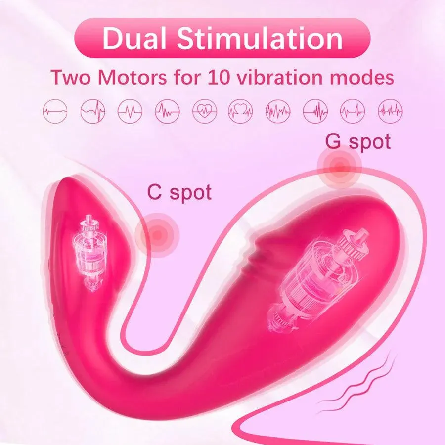Remote Control Dual Pleasure Panty Vibrator
