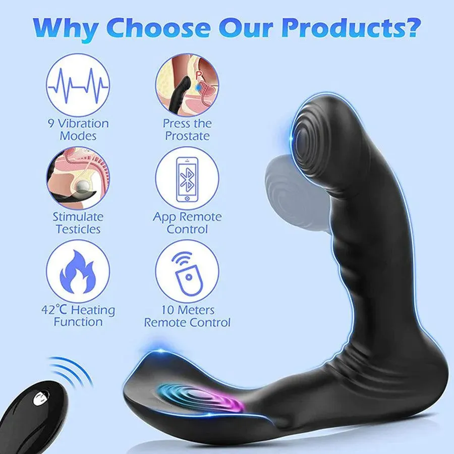 Remote Control Fingering Prostate Massager for Men