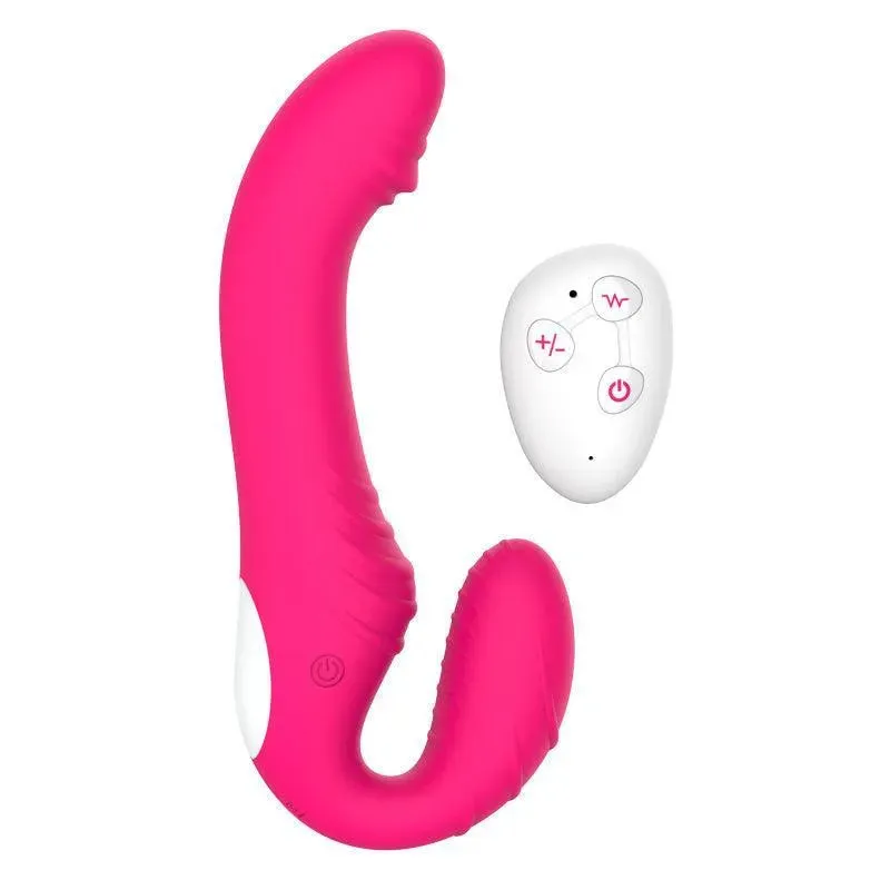 Remote Control Lesbian Strap On Dildo Vibrator
