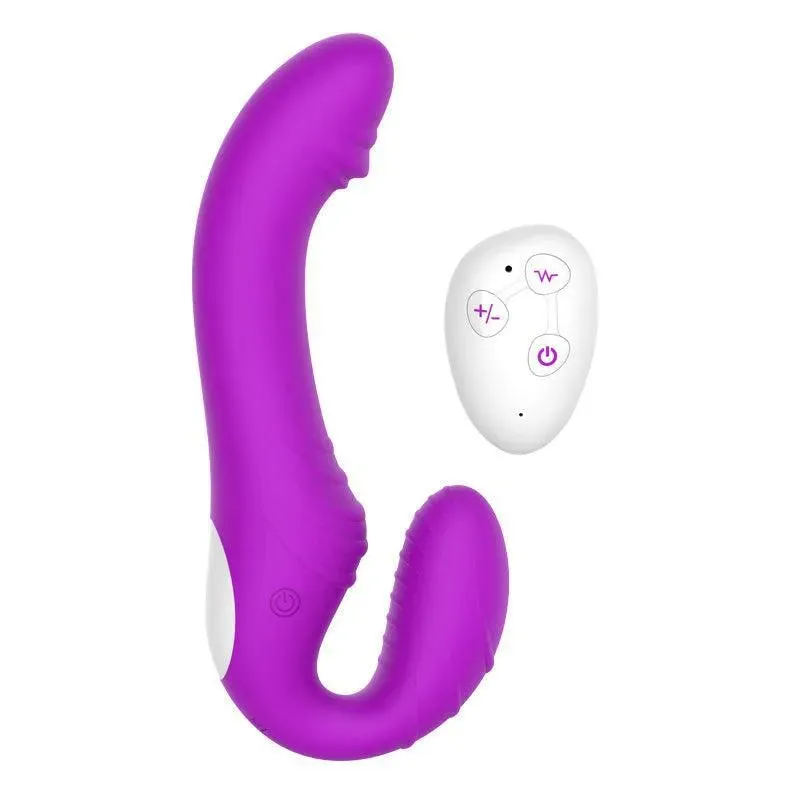 Remote Control Lesbian Strap On Dildo Vibrator