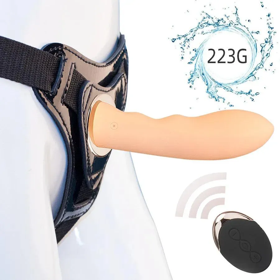 Remote Control Lesbian Strap On Vibrator