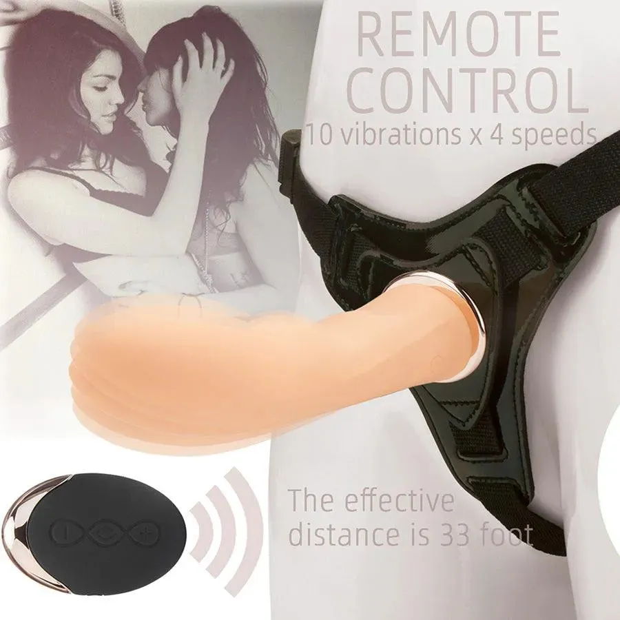 Remote Control Lesbian Strap On Vibrator