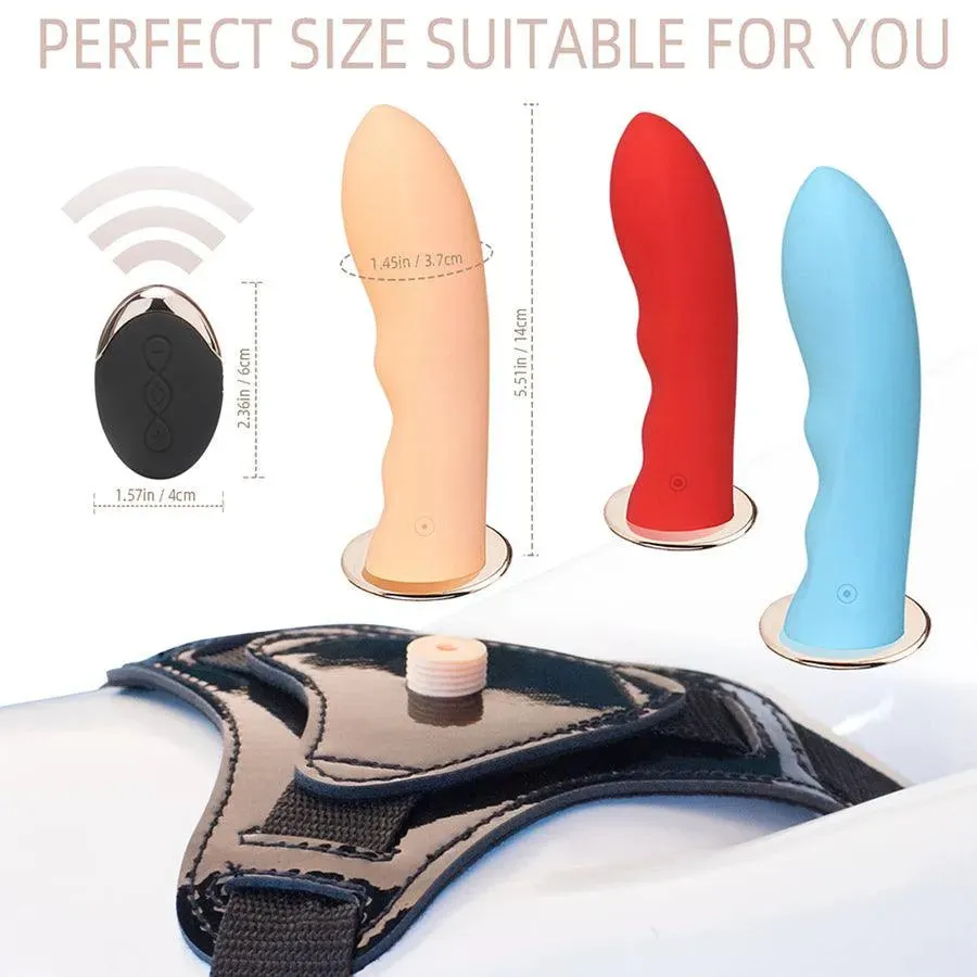 Remote Control Lesbian Strap On Vibrator