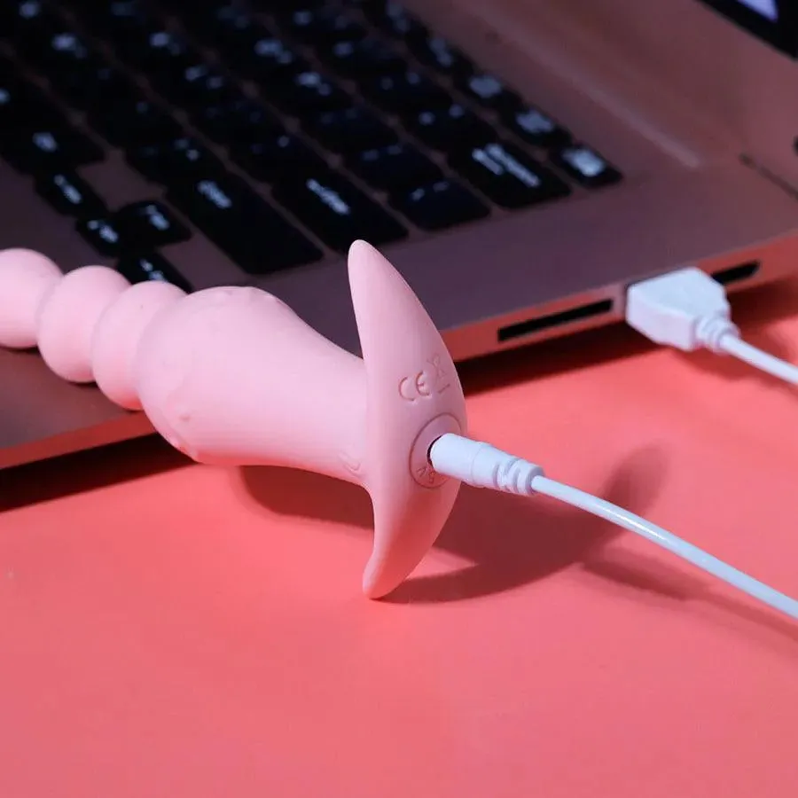 Remote Control Silicone Vibrating Anal Beads Toy