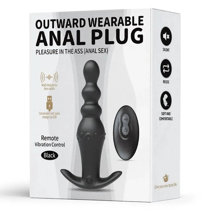 Remote Control Silicone Vibrating Anal Beads Toy