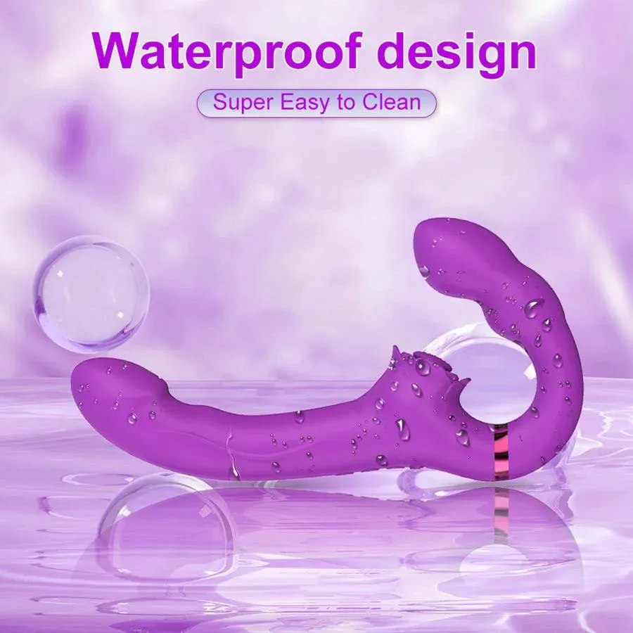 Remote Control Strapless Strapon Vibrator