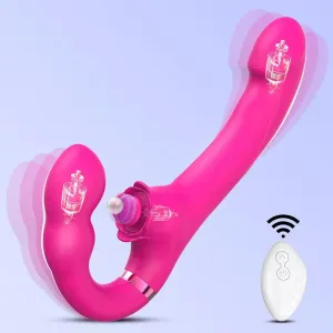 Remote Control Strapless Strapon Vibrator