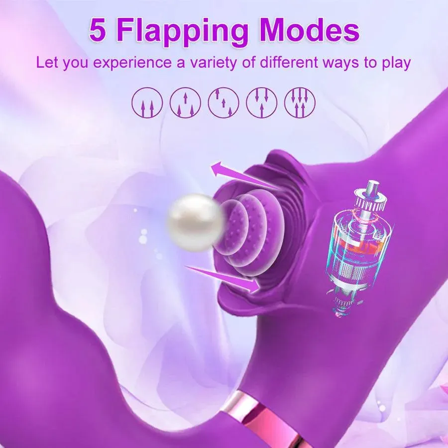 Remote Control Strapless Strapon Vibrator
