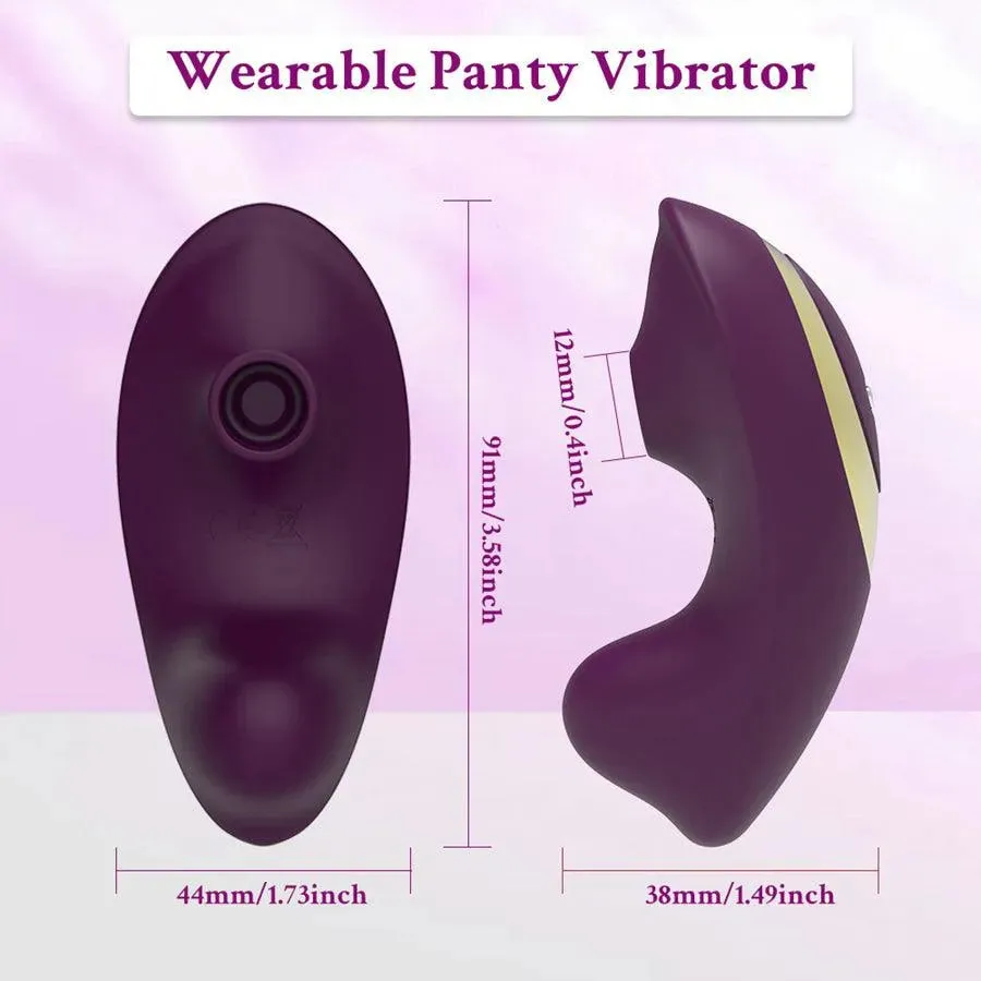 Remote Control Sucking Wearable Vibrator