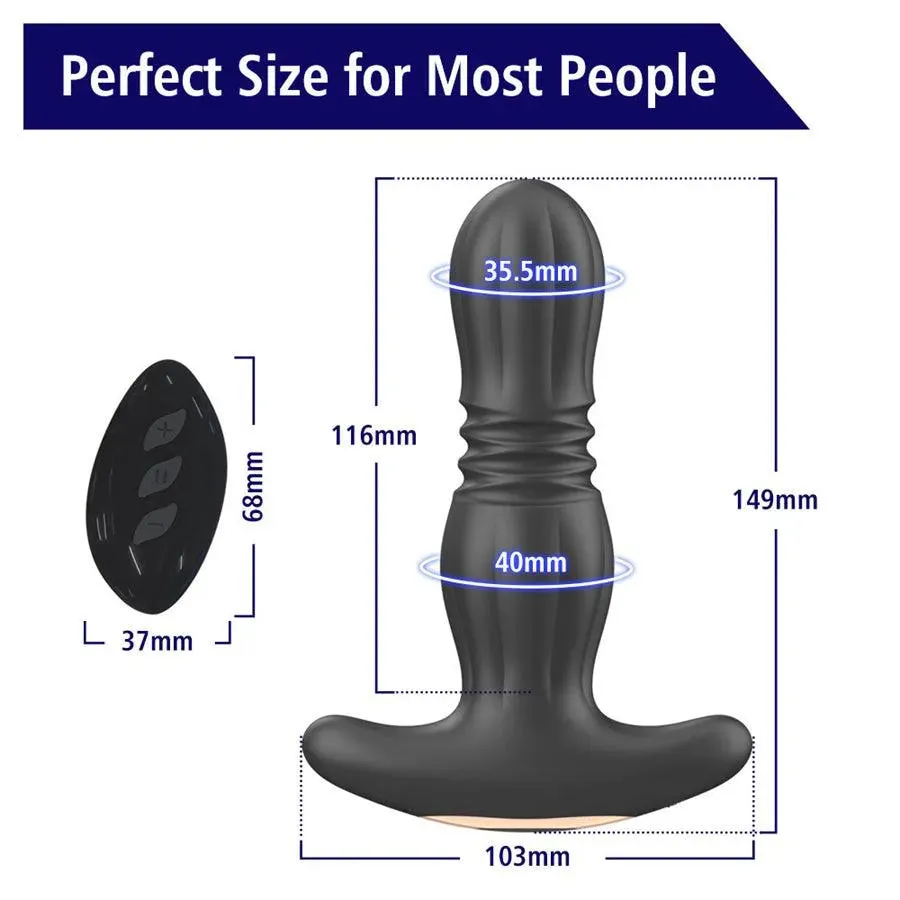 Remote Control Thrusting Male Prostate Massager