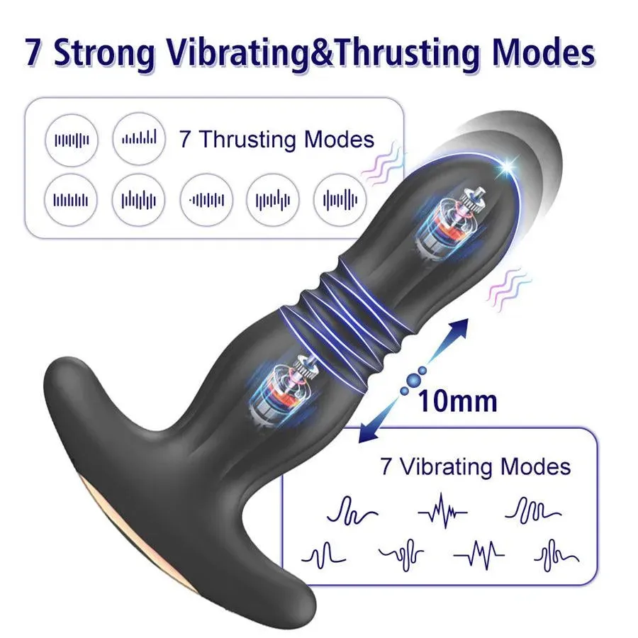 Remote Control Thrusting Male Prostate Massager