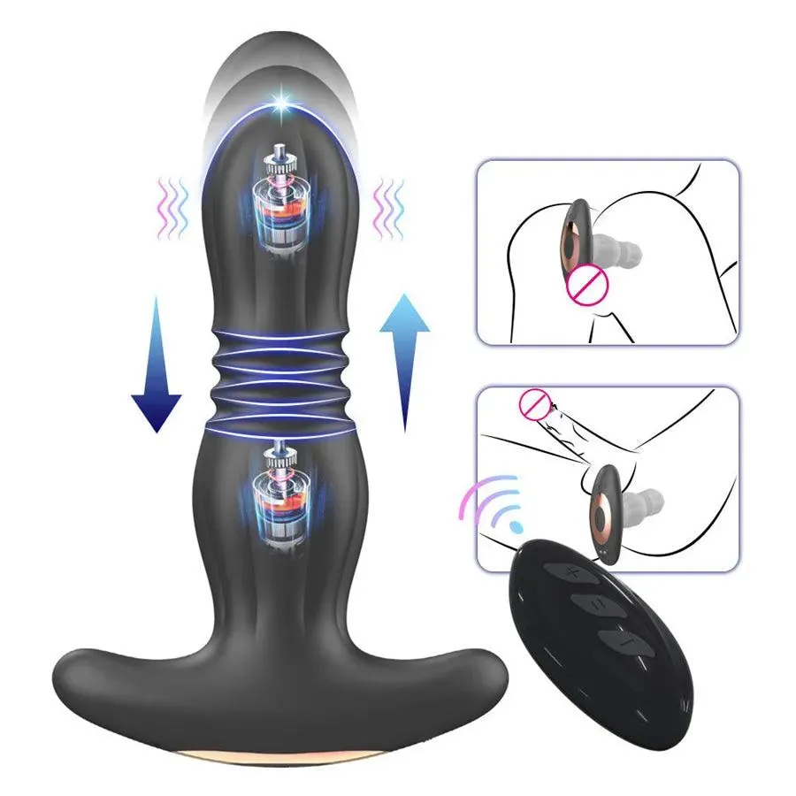 Remote Control Thrusting Male Prostate Massager