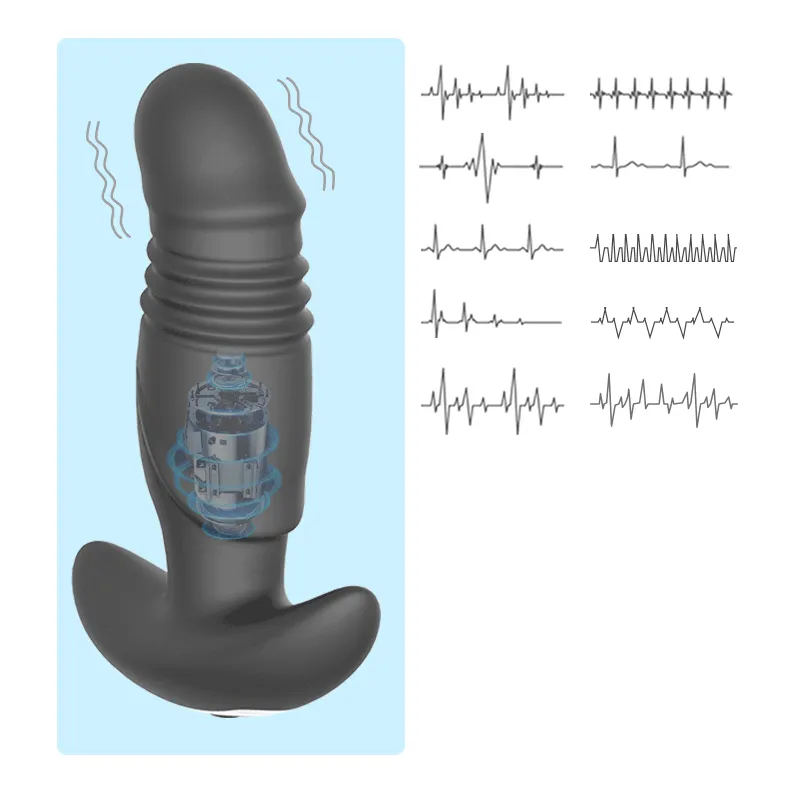 Remote Control Thrusting Prostate Massager for Anal Game