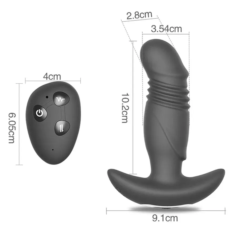 Remote Control Thrusting Prostate Massager for Anal Game