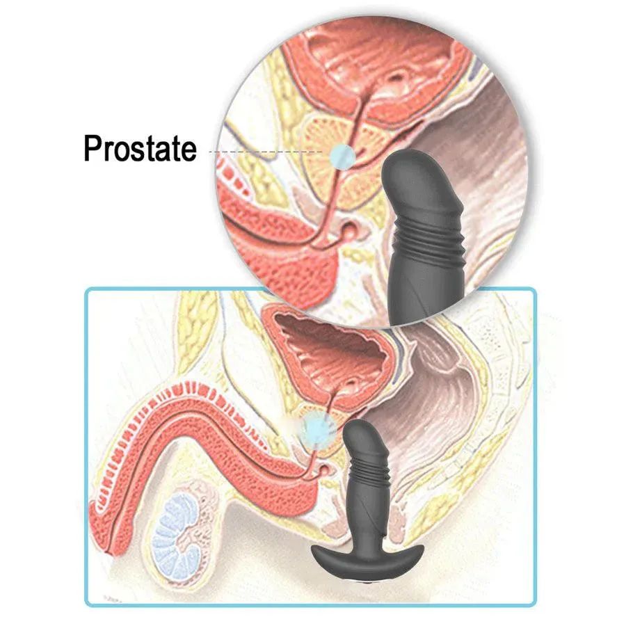 Remote Control Thrusting Prostate Massager for Anal Game