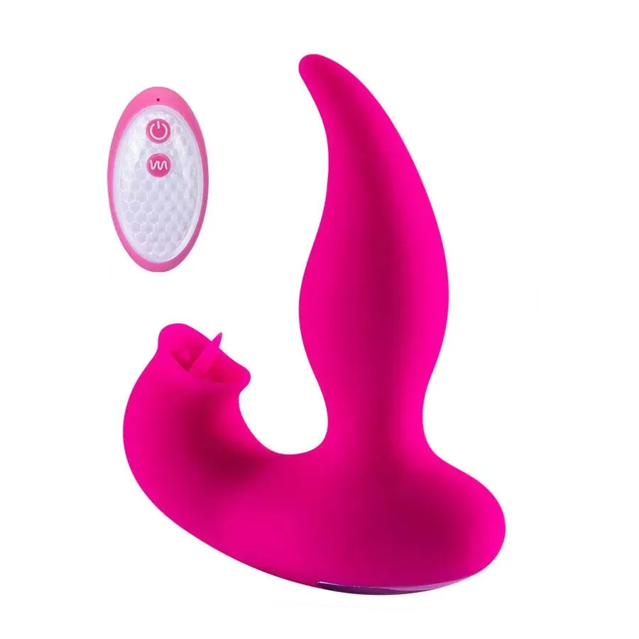 Remote Control Tongue Licking Vibrator for Women