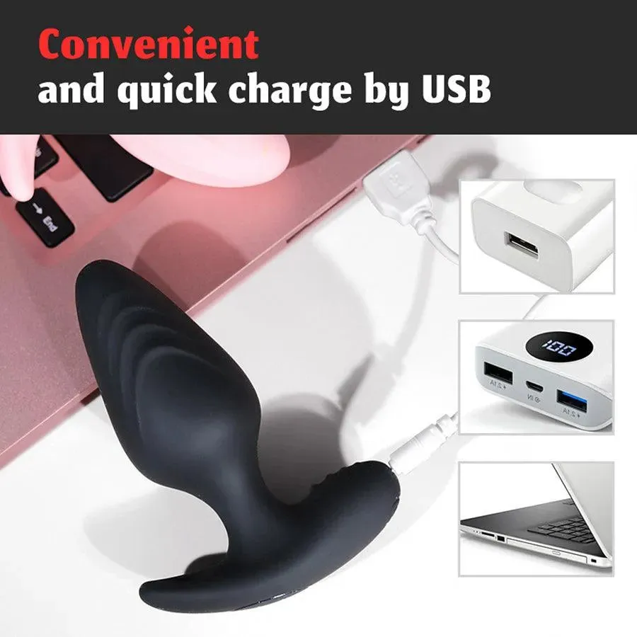 Remote Control Vibrating Butt Plug for Anal Game