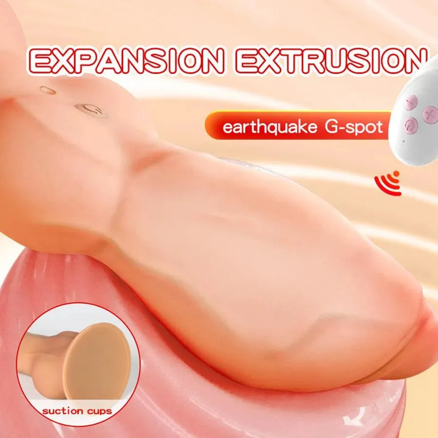Remote Control Vibrating Inflatable Dildo