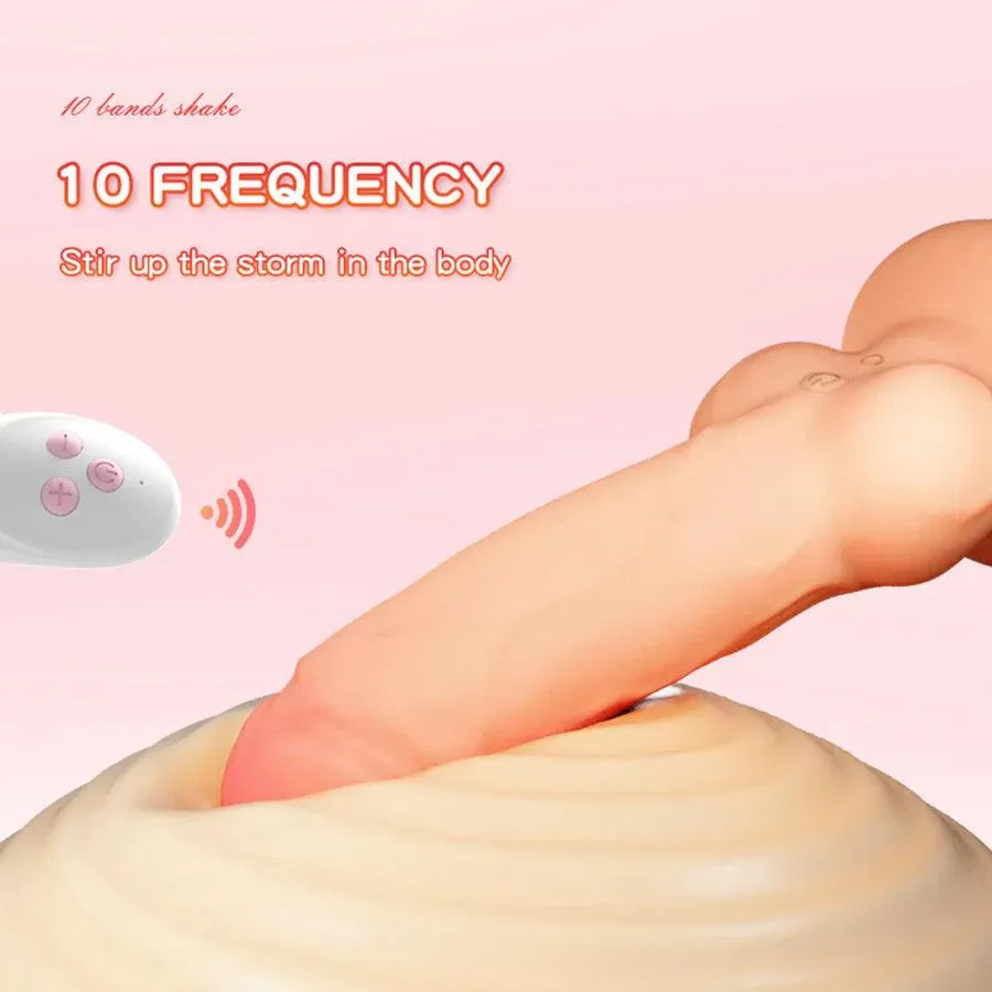 Remote Control Vibrating Inflatable Dildo
