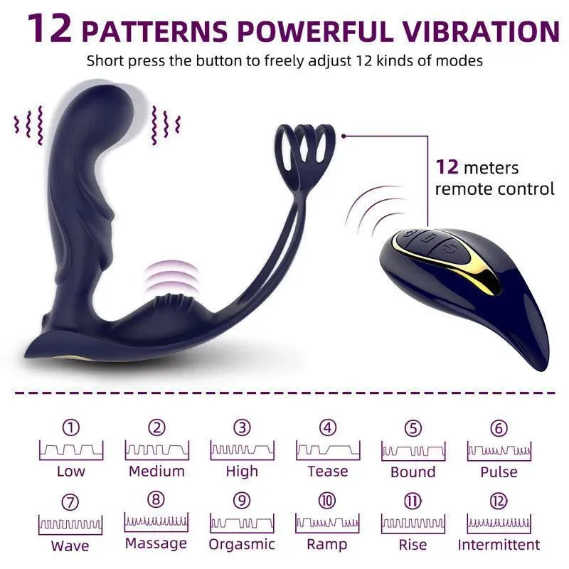 Remote Control Vibrating Prostate Massager