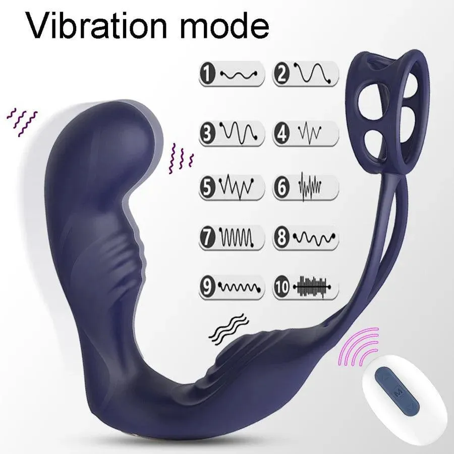 Remote Control Vibrating Prostate Stimulator for Men