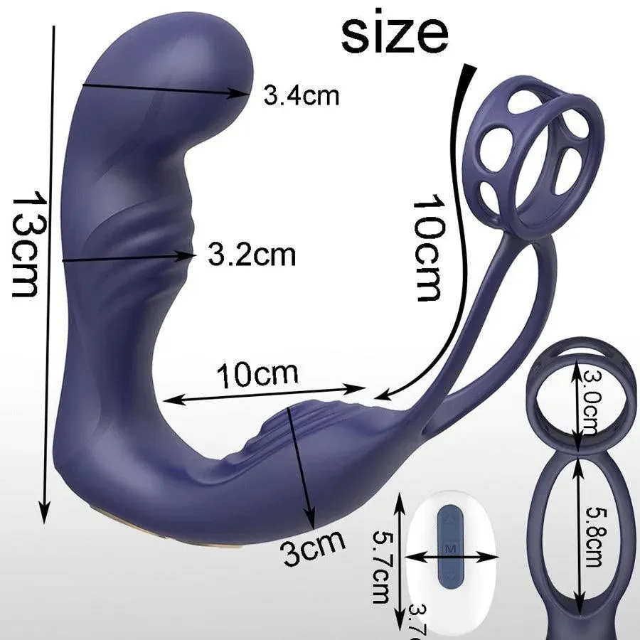 Remote Control Vibrating Prostate Stimulator for Men