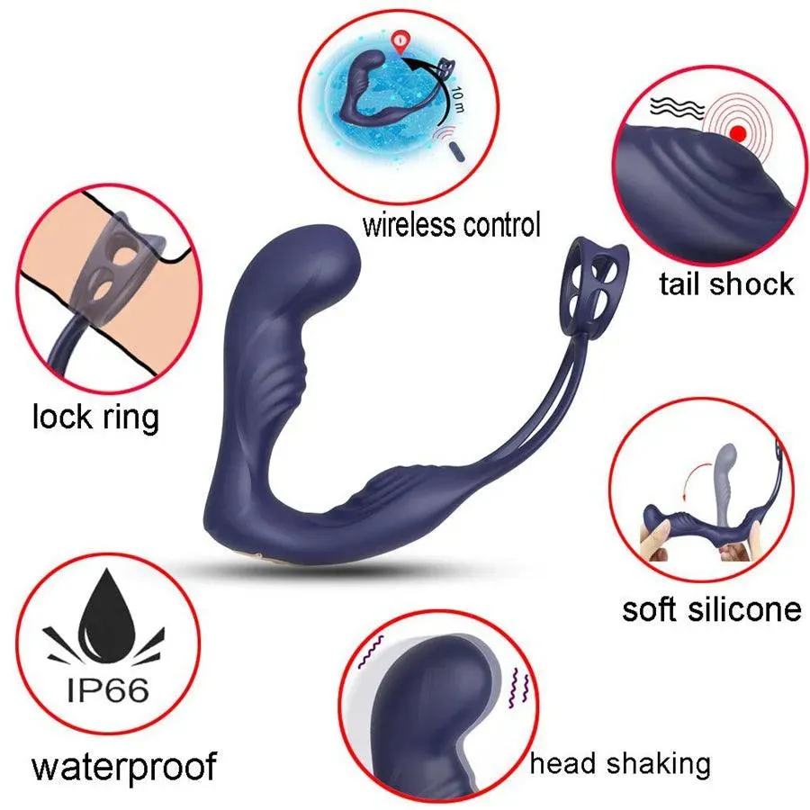 Remote Control Vibrating Prostate Stimulator for Men