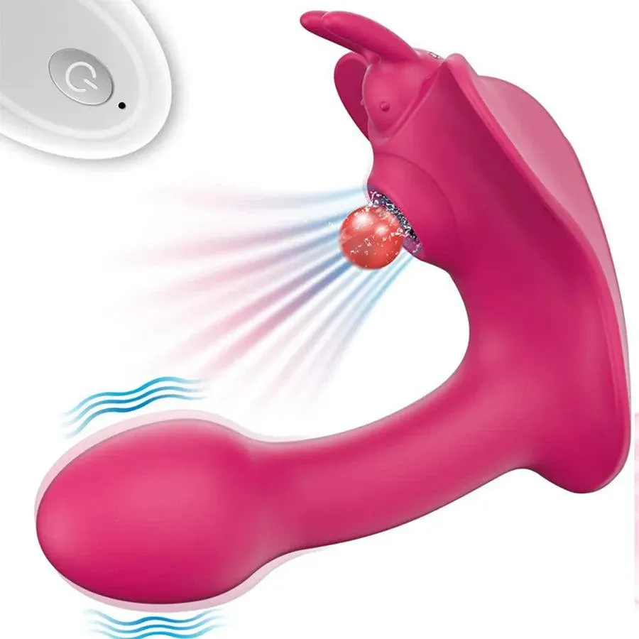 Remote Control Wearable Flapping Pany Vibrator
