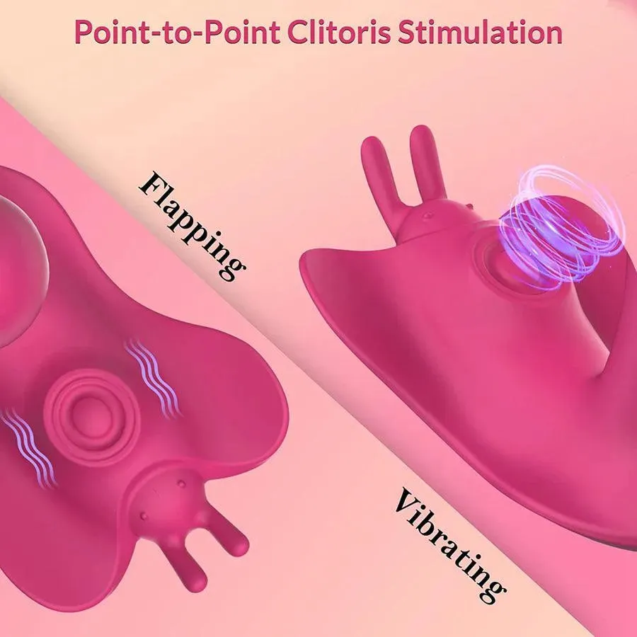 Remote Control Wearable Flapping Pany Vibrator