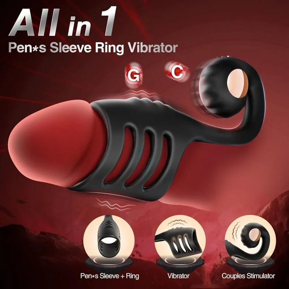Remote Seahorse Vibrating Penis Ring
