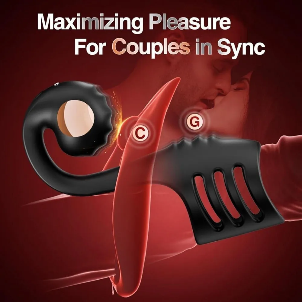 Remote Seahorse Vibrating Penis Ring