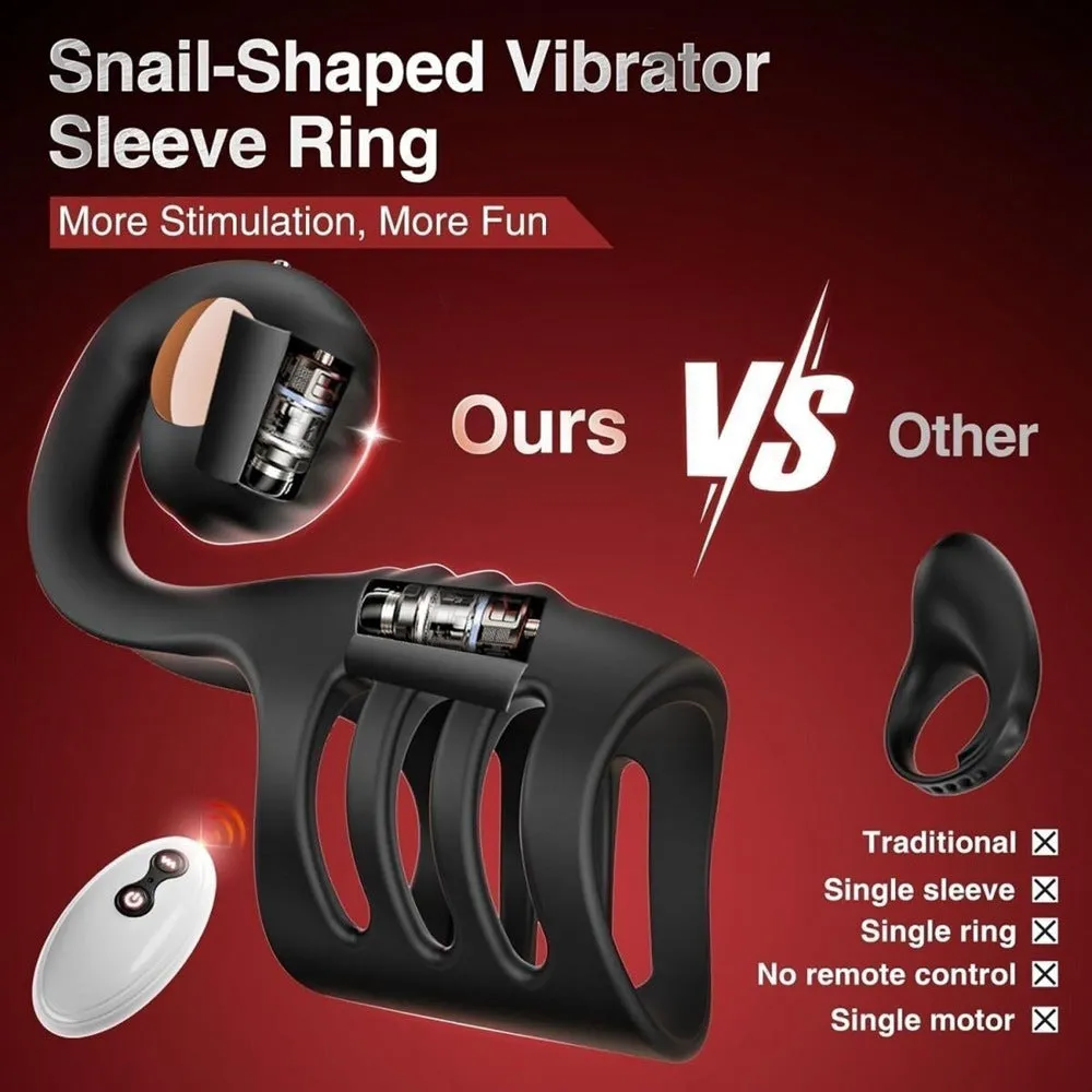 Remote Seahorse Vibrating Penis Ring
