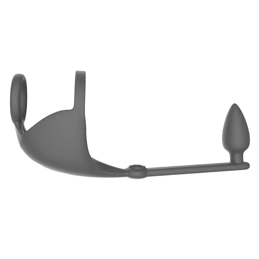 Remote Vibrating Penis Ring with Anal Plug