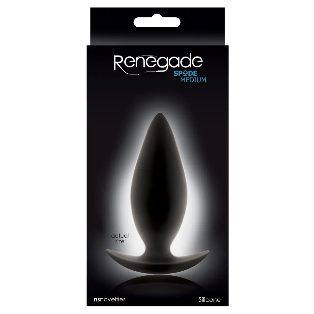 Renegade Spade Silicone Butt Plug - Medium