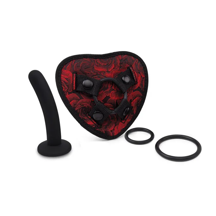 Rosegasm Heart Shaped Strap-On Harness Kit