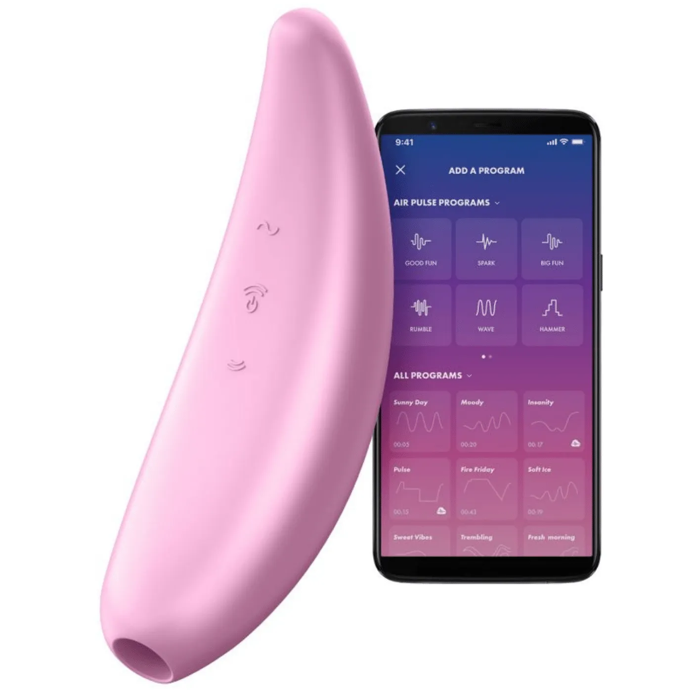 Satisfyer Curvy 3  Air Pulse Bluetooth Vibrator
