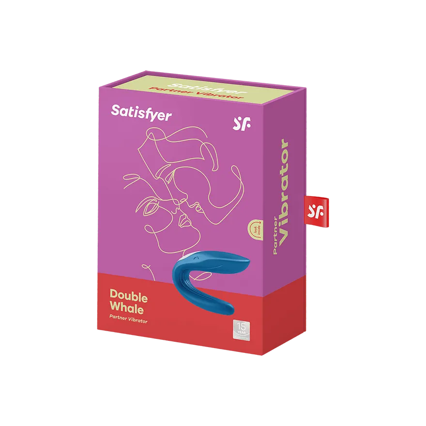 Satisfyer - Double Whale Couple's Vibrator (Dark Blue)